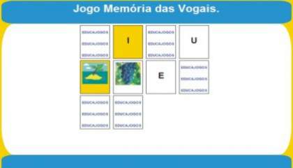 JOGO DA MEMÓRIA VOGAIS - Professora Lisiê